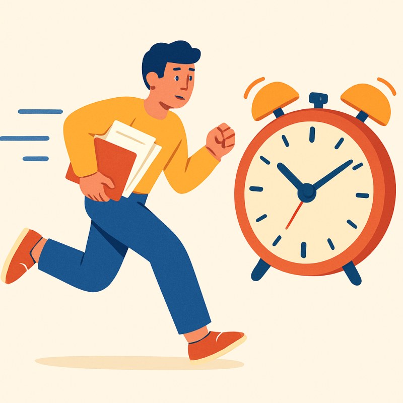 against the clock