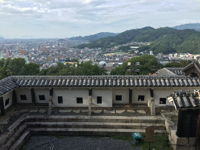 View from the castle keep, or Tenshu