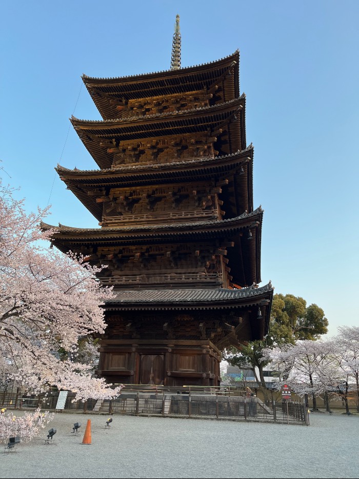 The magnificent five story pagoda, gojū no tō.