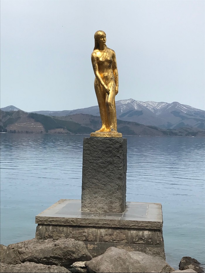 Statue of Tatsuko, before she becomes a dragon!