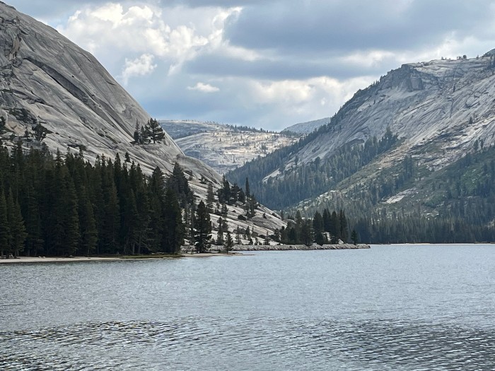 Tenaya Lake on the way to Tuolumne Meadows