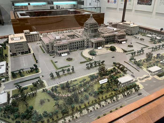 Scale model of the Diet Building and surrounding grounds