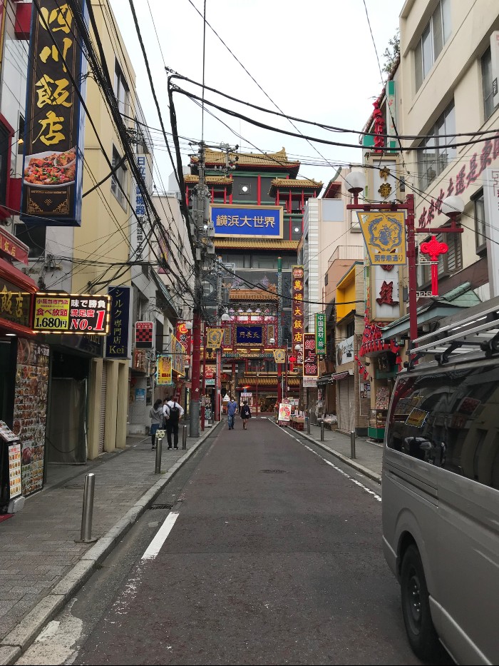Chinatown's ornate buildings