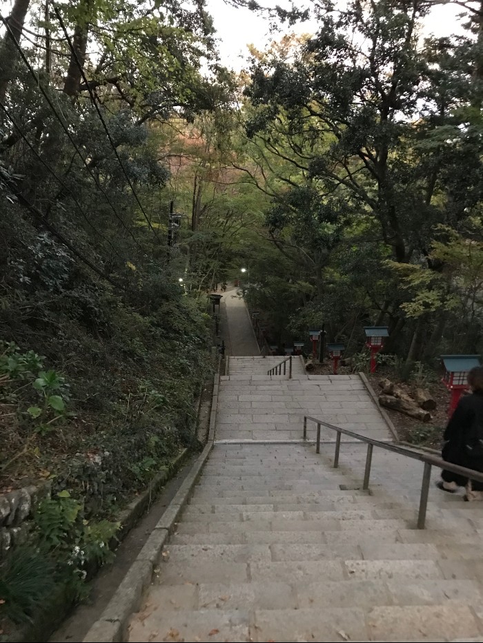 If you don't want to take the cable car or lift, you will climb.