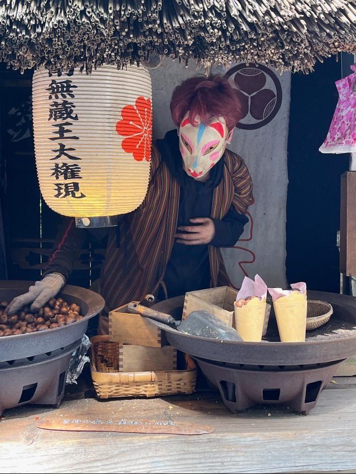 Chestnut vendor in disguise