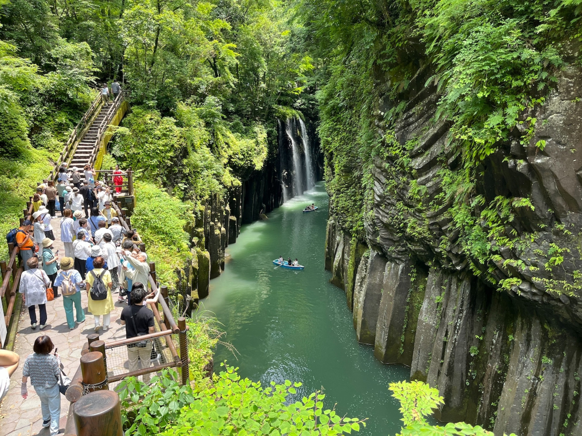 Manai Falls and all our tour friends...