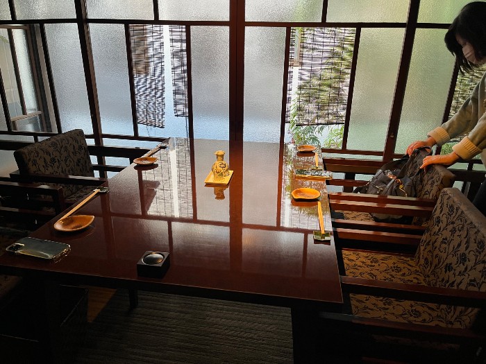 Our table next to the window