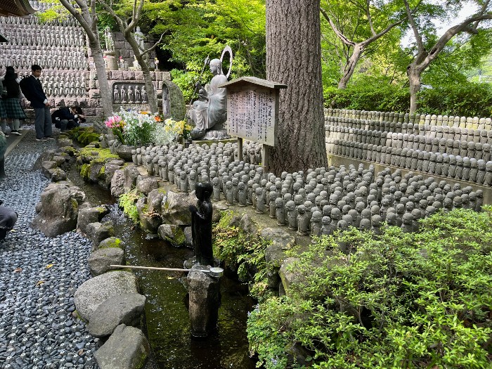 Sentai Jizo (Thousand Jizo) statues located right next to the Jizo-do Hall