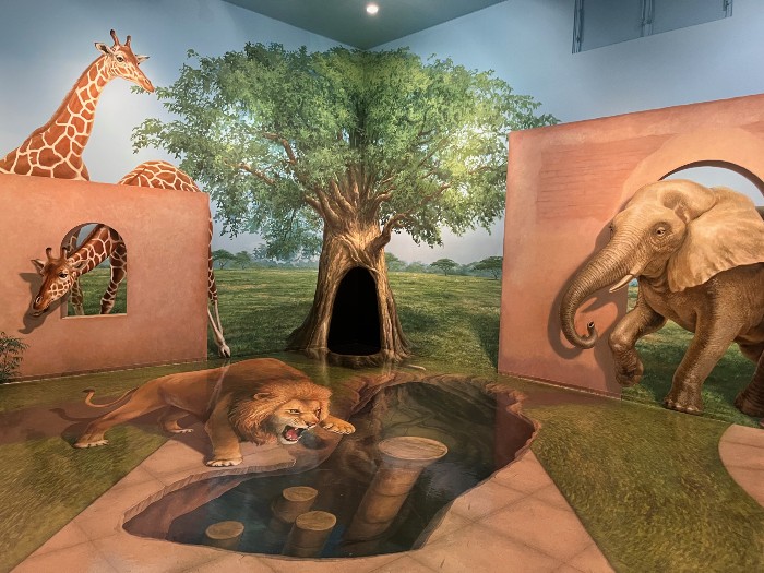 One of the illusions - cover one of your eyes and imagine!