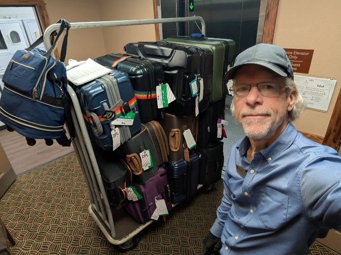 Packing up for the next leg of the journey
